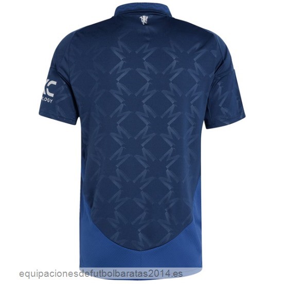 Nuevo Tailandia 2ª Camiseta Manchester United 24/25 Azul Baratas